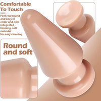 6.69in Butt Plug Dildo PVC Female Masturbation Sex Toy Anal Massager