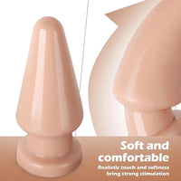 6.69in Butt Plug Dildo PVC Female Masturbation Sex Toy Anal Massager