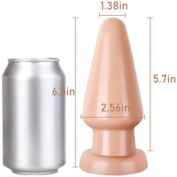 6.69in Butt Plug Dildo PVC Female Masturbation Sex Toy Anal Massager
