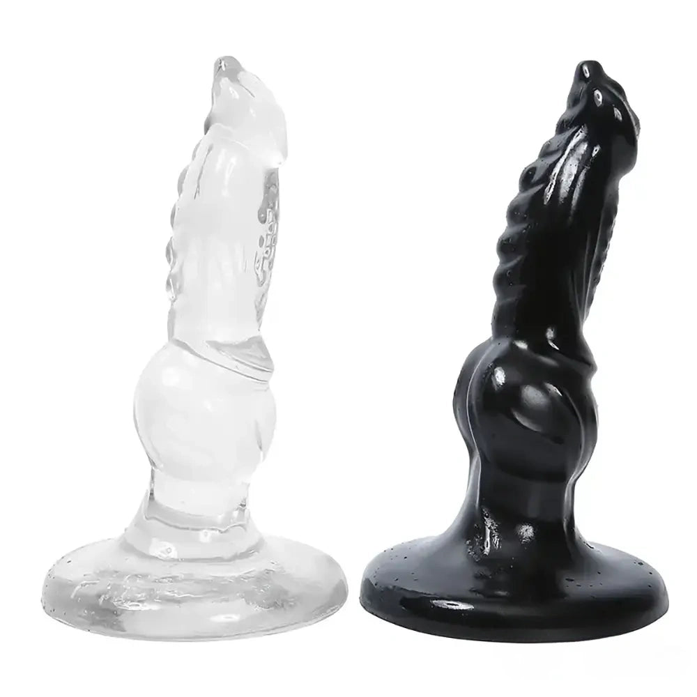 6.69in Clear Animal Dog Cock Dildo For G-Spot Vaginal Sex Stimulation