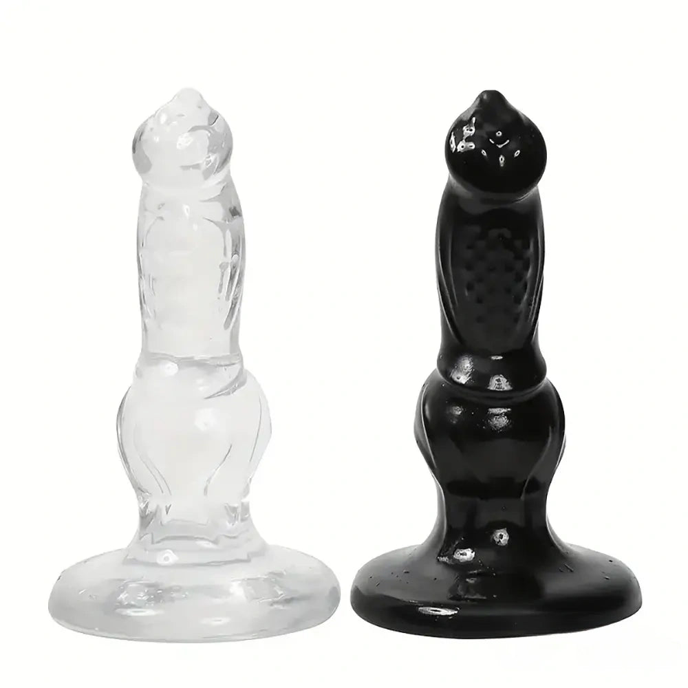 6.69in Clear Animal Dog Cock Dildo For G-Spot Vaginal Sex Stimulation