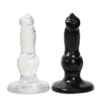 6.69in Clear Animal Dog Cock Dildo For G-Spot Vaginal Sex Stimulation