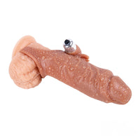 6.69in Enlarge Vibrating Cock Sleeve For Men Fucking Sex Toy