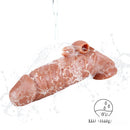 6.69in Enlarge Vibrating Cock Sleeve For Men Fucking Sex Toy