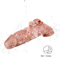 6.69in Enlarge Vibrating Cock Sleeve For Men Fucking Sex Toy