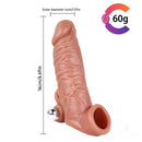6.69in Enlarge Vibrating Cock Sleeve For Men Fucking Sex Toy