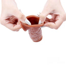 6.69in Enlarge Vibrating Cock Sleeve For Men Fucking Sex Toy
