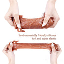 6.69in Enlarge Vibrating Cock Sleeve For Men Fucking Sex Toy