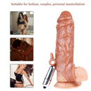 6.69in Enlarge Vibrating Cock Sleeve For Men Fucking Sex Toy