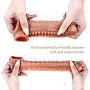6.69in Enlarge Vibrating Cock Sleeve For Men Fucking Sex Toy
