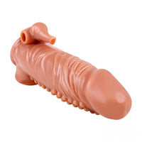6.69in Enlarge Vibrating Cock Sleeve For Men Fucking Sex Toy