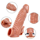 6.69in Enlarge Vibrating Cock Sleeve For Men Fucking Sex Toy