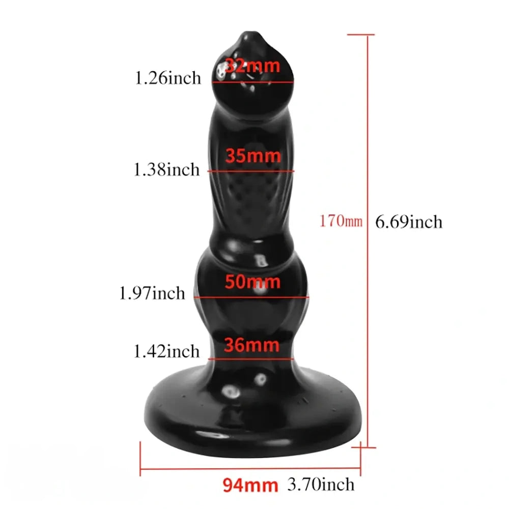 6.69in Fantasy Animal Dog Cock Dildo For Climax Self Pleasure