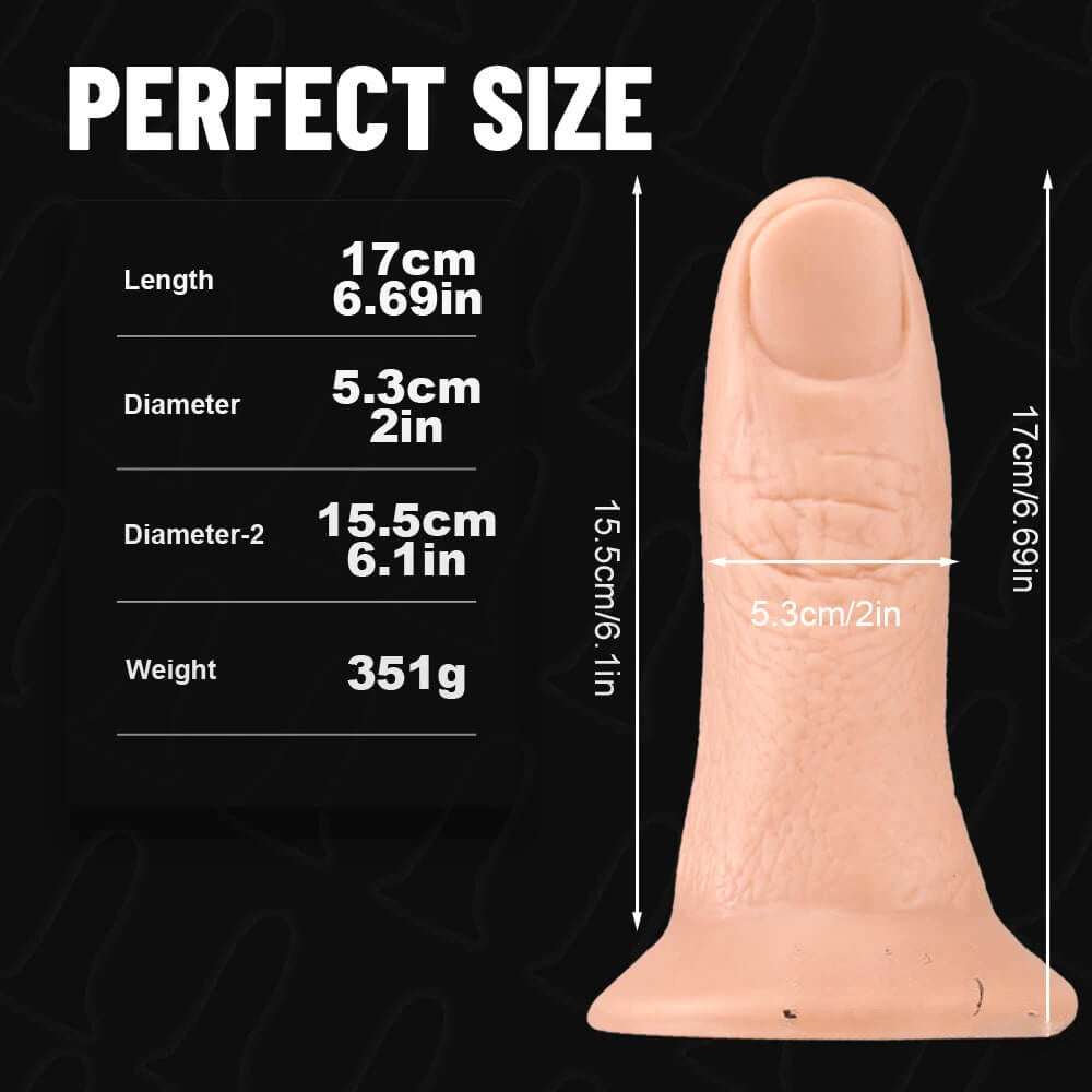 6.69in Finger Dildo Thumb Sex Toy For Vagina Fucking Toy