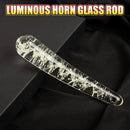 6.69in Fluorescent Glass Nighttime Glow-in-the-Dark Real Unisex Dildo
