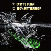 6.69in Fluorescent Glass Nighttime Glow-in-the-Dark Real Unisex Dildo