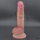 6.69in Liquid Silicone Soft Super Realistic Anal Dildo Sex Toy For Women