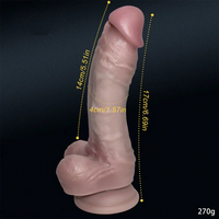 6.69in Liquid Silicone Soft Super Realistic Dildo For Women Masturbation
