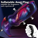 6.69in Monster Knot Inflatable Dildo For Anal Vaginal Knot Massage