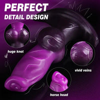 6.69in Monster Knot Inflatable Dildo For Anal Vaginal Knot Massage