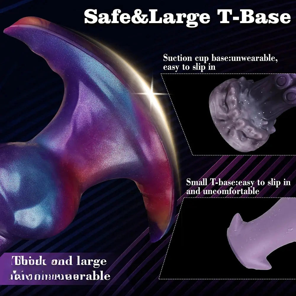 6.69in Monster Knot Inflatable Dildo For Anal Vaginal Knot Massage