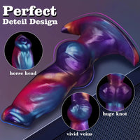 6.69in Monster Knot Inflatable Dildo For Anal Vaginal Knot Massage