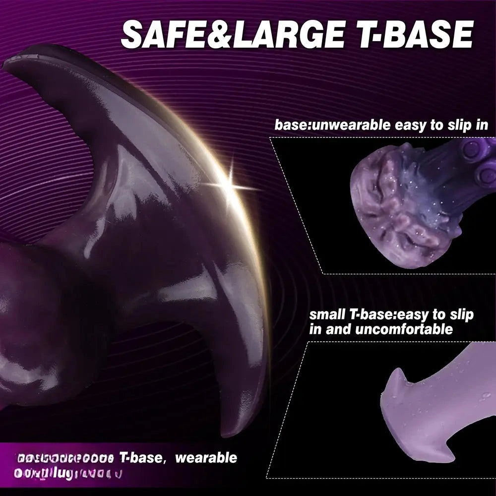 6.69in Monster Knot Inflatable Dildo For Anal Vaginal Knot Massage