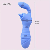 6.69in Multiple Colors Soft Silicone Dildo For G-spot Stimulation Massager