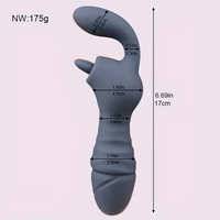 6.69in Multiple Colors Soft Silicone Dildo For G-spot Stimulation Massager