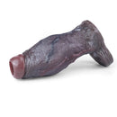 6.69in Platinum Silicone Realistic Men Penis Sleeve Dildo Suitable For Dating