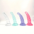 6.69in Real Fantasy Odd Twist Dildo For Women Vagina With Sucker