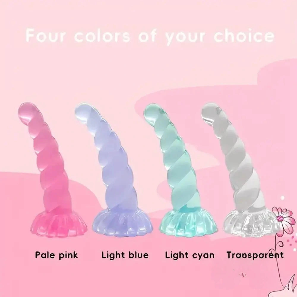 6.69in Real Fantasy Odd Twist Dildo For Women Vagina With Sucker
