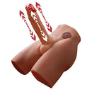 6.69in Realistic 3D Sexy Hip Thrusting Vibrating Real Dildo Male Sex Torso