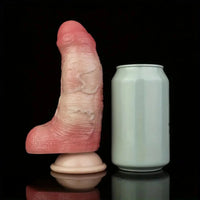 6.69in Realistic Female Manual Dual Density Silicone Soft Thick Cock Dildo