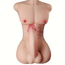 6.69in Realistic Rubber Dildo With TPE Sex Doll Torso For Gay Women