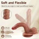 6.69in Realistic Silicone Soft Dildo For Women Anus Clit Hand-Free Play