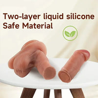 6.69in Realistic Silicone Soft Dildo For Women Anus Clit Hand-Free Play