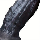6.69in Realistic Silicone Soft Ebony Veins Dildo With Suction Cup
