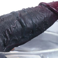 6.69in Realistic Silicone Soft Ebony Veins Dildo With Suction Cup