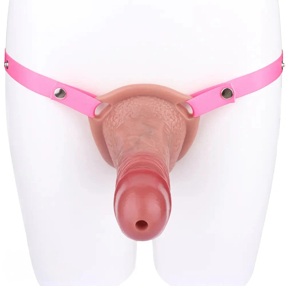 6.69in Silicone Cock Cage Strap on Chastity Dildo With Lock With Cock Ring