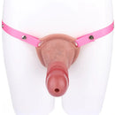 6.69in Silicone Cock Cage Strap on Chastity Dildo With Lock With Cock Ring
