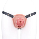 6.69in Silicone Cock Cage Strap on Chastity Dildo With Lock With Cock Ring