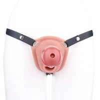 6.69in Silicone Cock Cage Strap on Chastity Dildo With Lock With Cock Ring