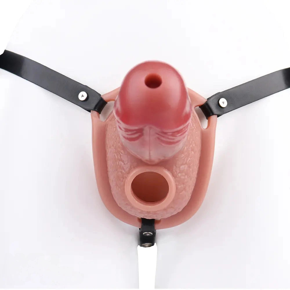 6.69in Silicone Cock Cage Strap on Chastity Dildo With Lock With Cock Ring