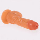 6.69in Small Real PVC Skin Dildo Female Masturbator Anal Sex Toy