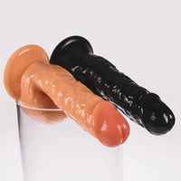 6.69in Small Real PVC Skin Dildo Female Masturbator Anal Sex Toy