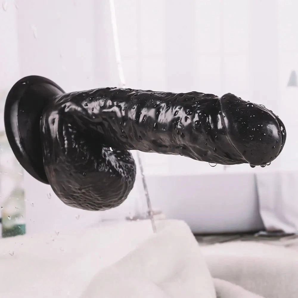 6.69in Small Real PVC Skin Dildo Female Masturbator Anal Sex Toy