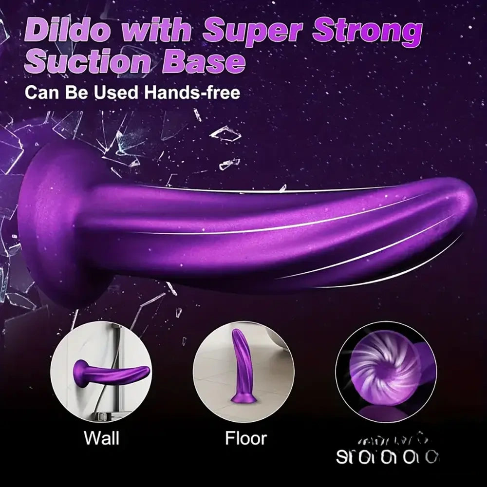 6.69in Spiral Fantasy Silicone Soft Dildo For Women G Spot Love Sex Toy