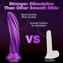 6.69in Spiral Fantasy Silicone Soft Dildo For Women G Spot Love Sex Toy