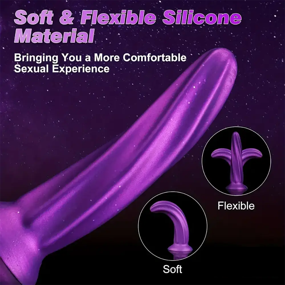 6.69in Spiral Fantasy Silicone Soft Dildo For Women G Spot Love Sex Toy